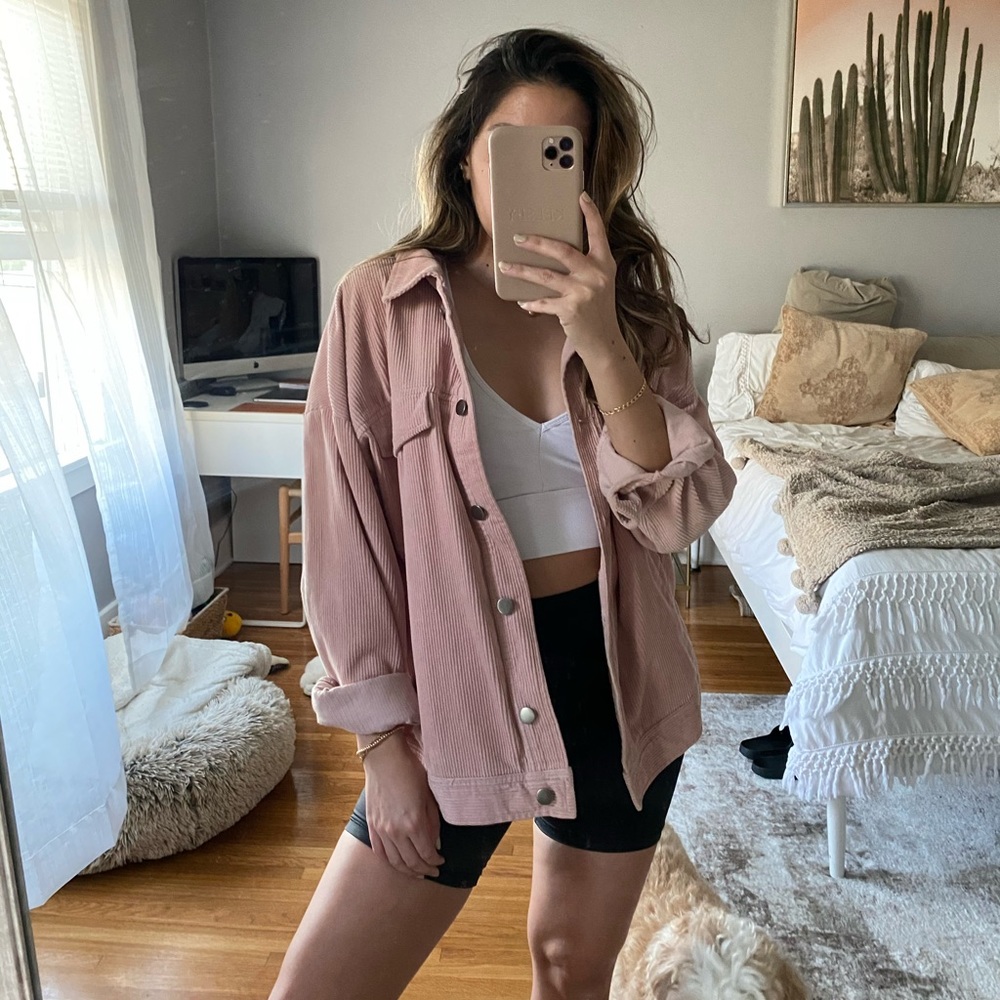 Pink Corduroy Jacket